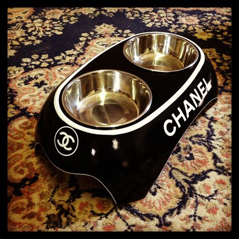 chanel dog bowl